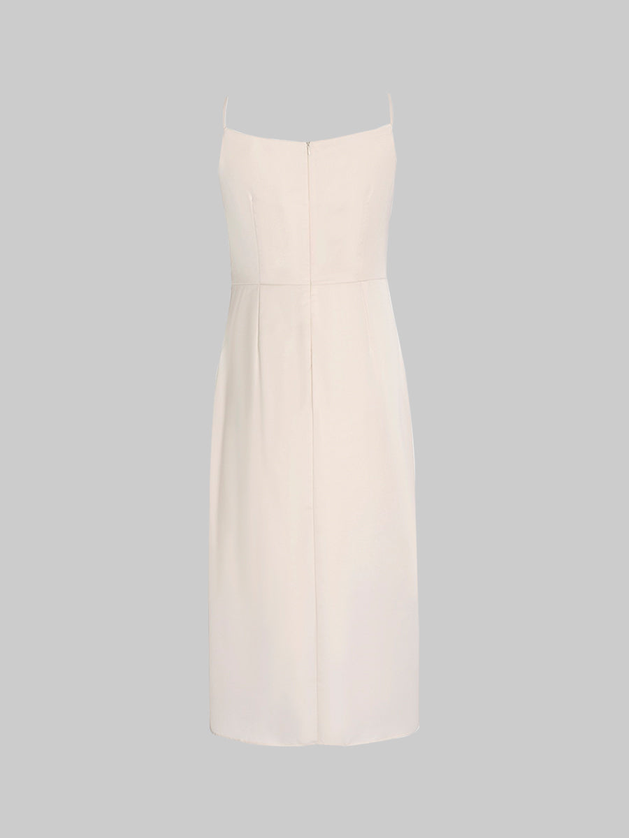 Satin Irregular Camisole Dress