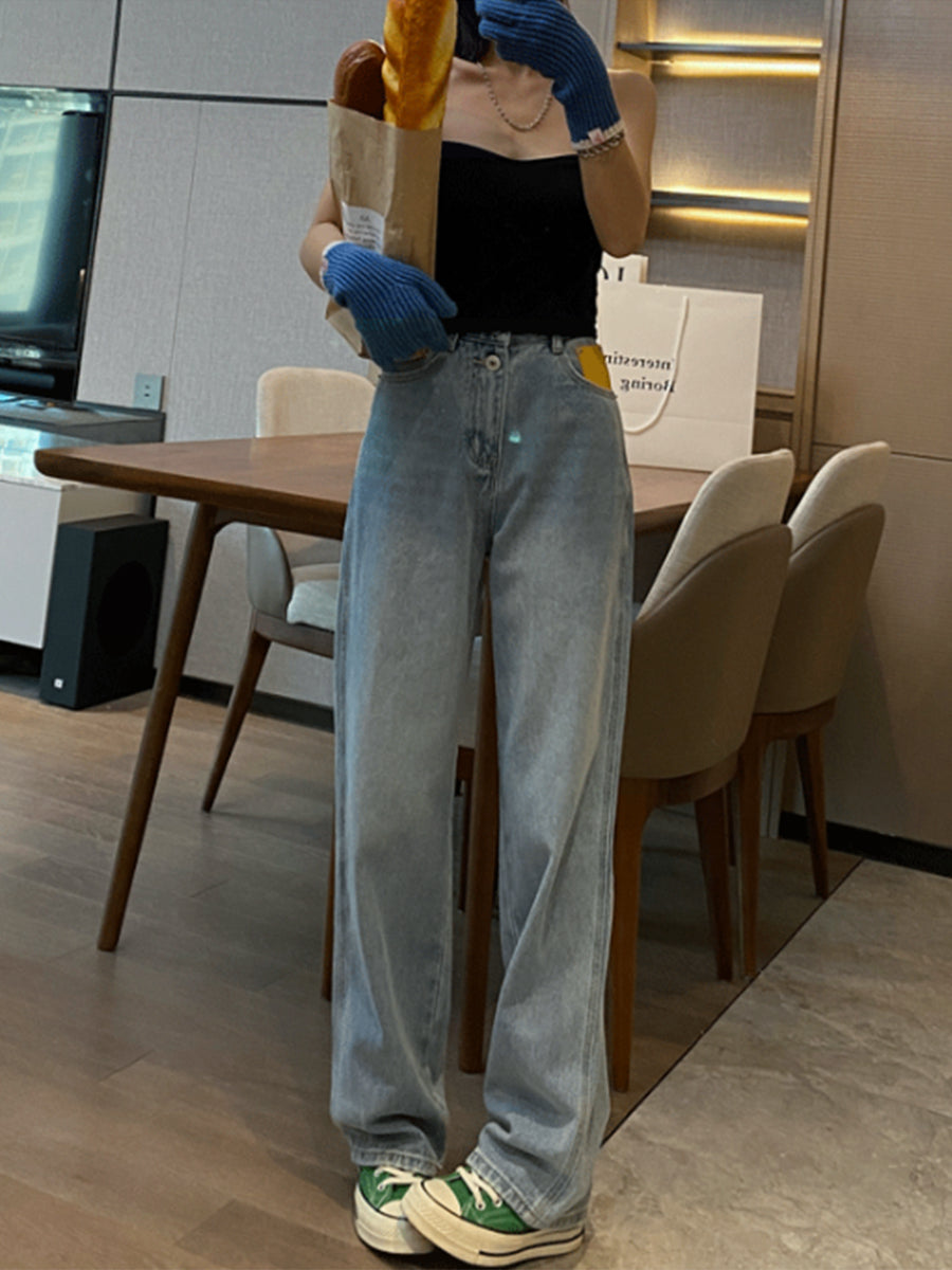 Gradient Loose Jeans
