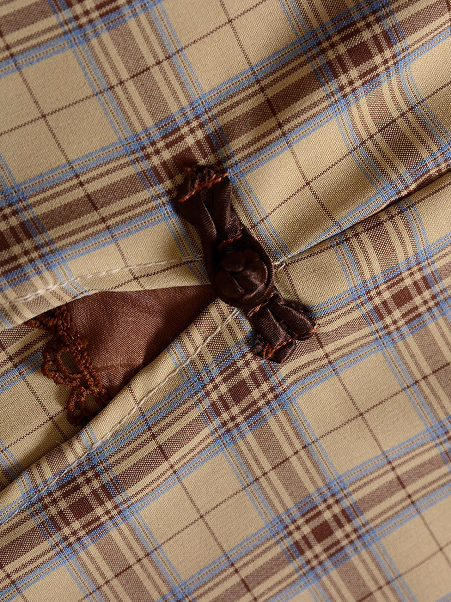 Plaid Strapped Dress