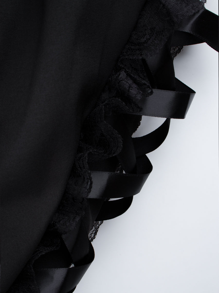 Goth Sleeveless Lace Dress
