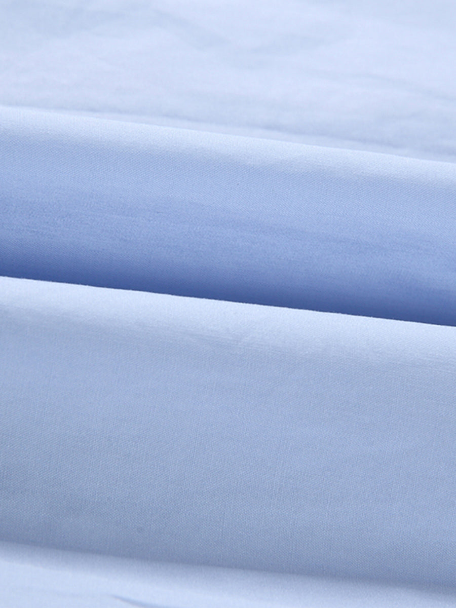 Basic Blue Loose Shirt