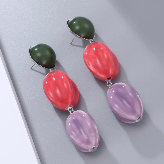 Ceramic Planet Earrings