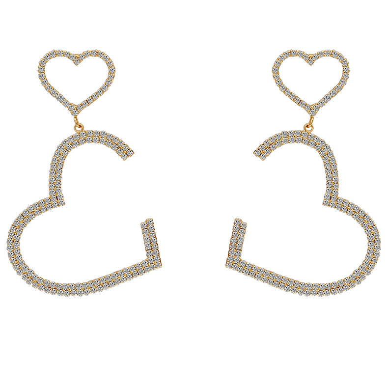 Double Heart-shaped Vintage Earrings