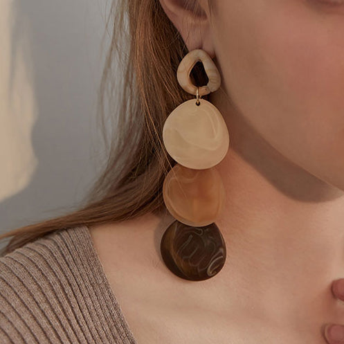 Tricolor Acrylic Earrings