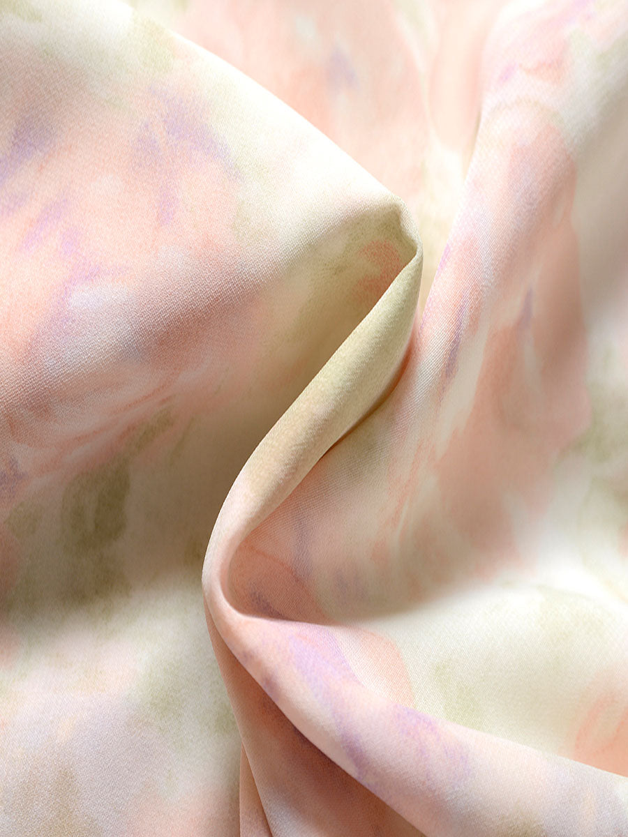Summer Irregular Floral Chiffon Dress
