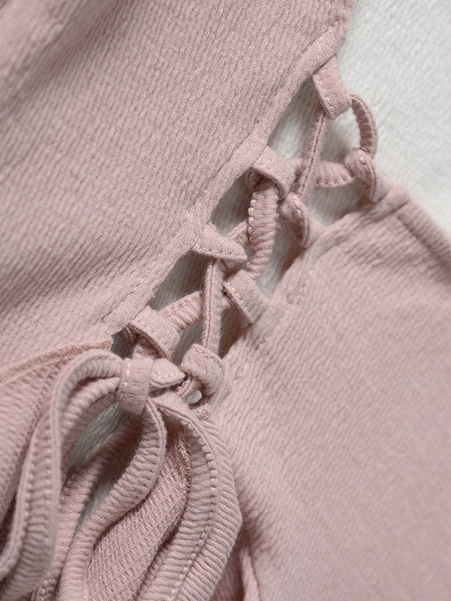 Knitted Fake Two Piece Dress