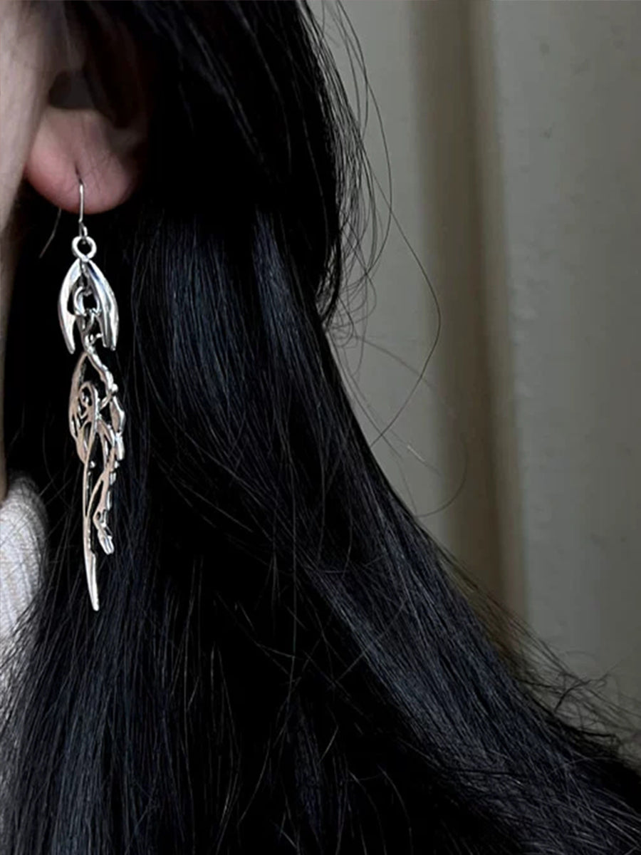 Irregular Star and Moon Earring