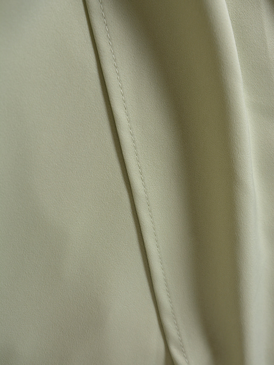 Solid Color Satin Camisole Dress