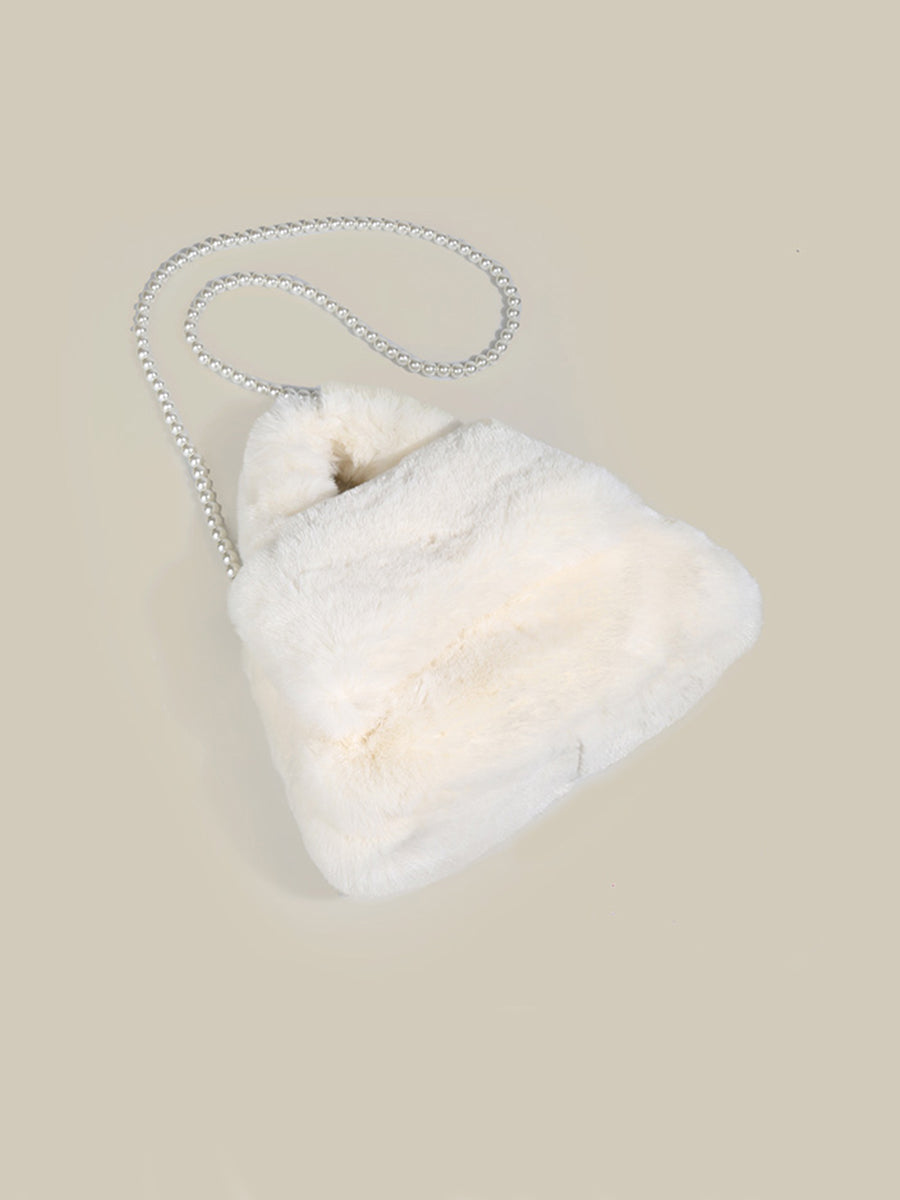 Solid Color Plush Bag