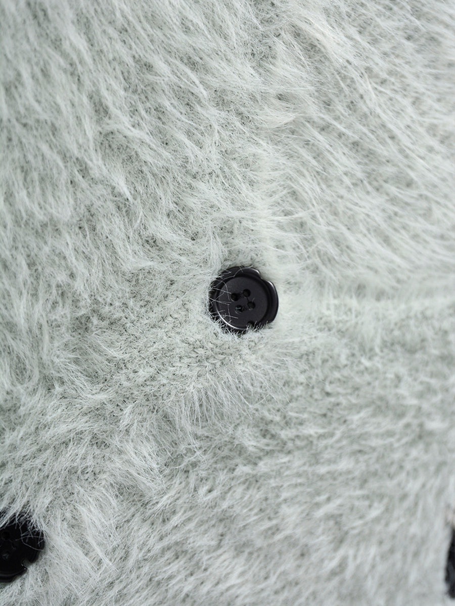Soft Plush Knit Cardigan Jacket