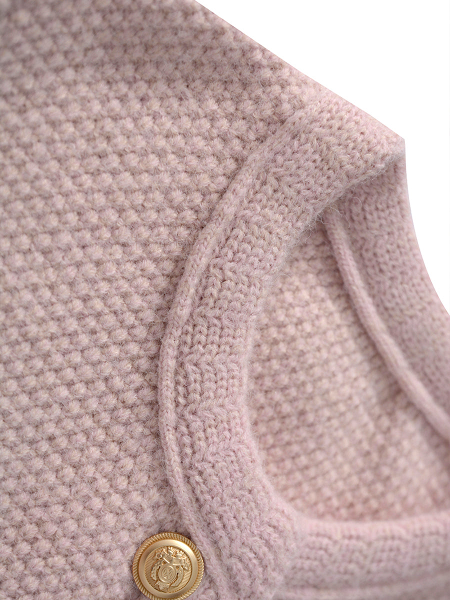 Pink Sweater Jacket Cardigan