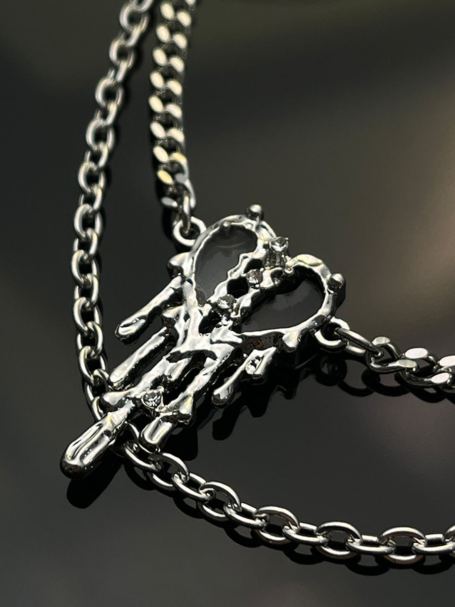 Baroque Love Double Necklace