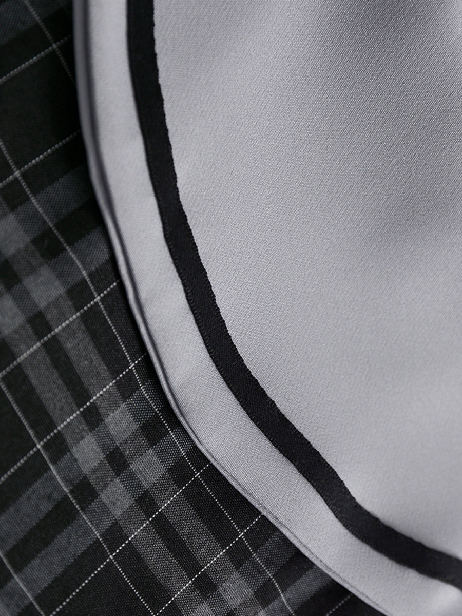Bow Tie Plaid Dress