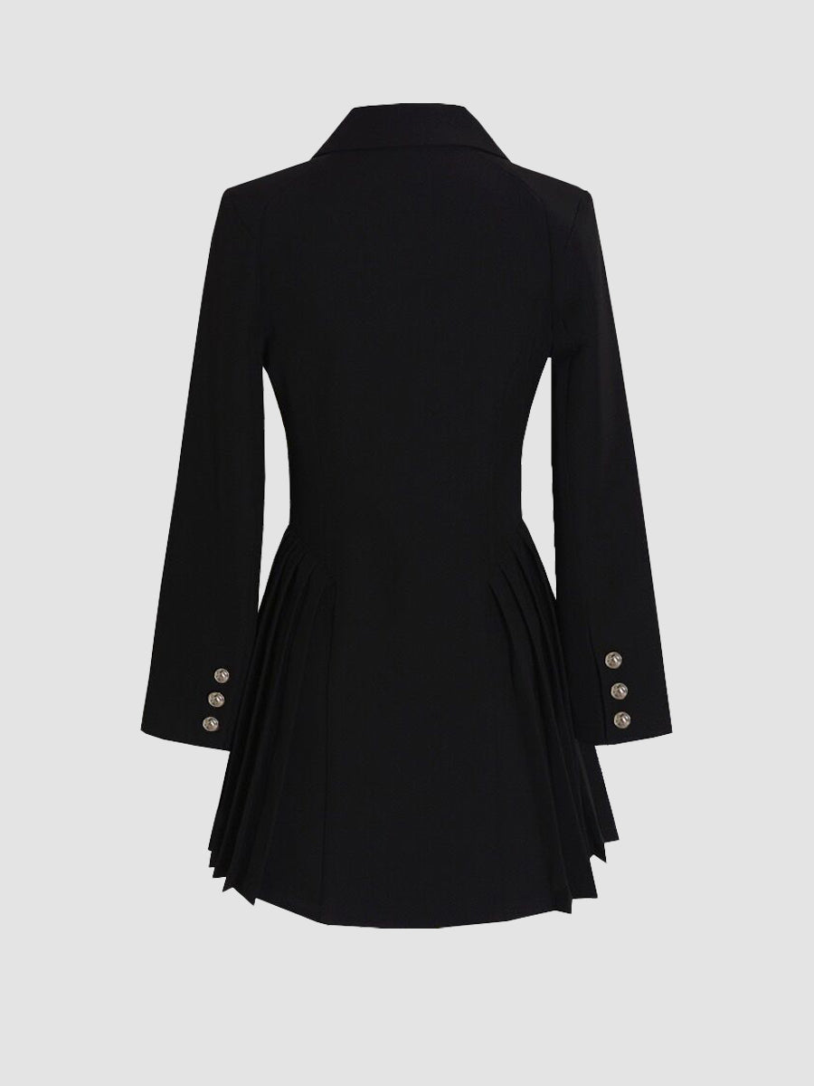 Professional Pleated Suit Dress