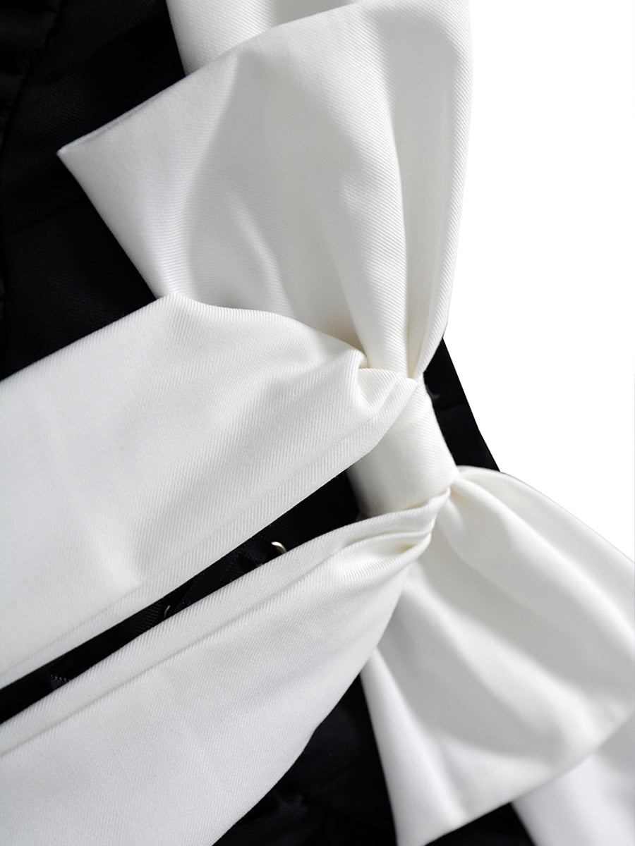 Black and White Bow Skirt
