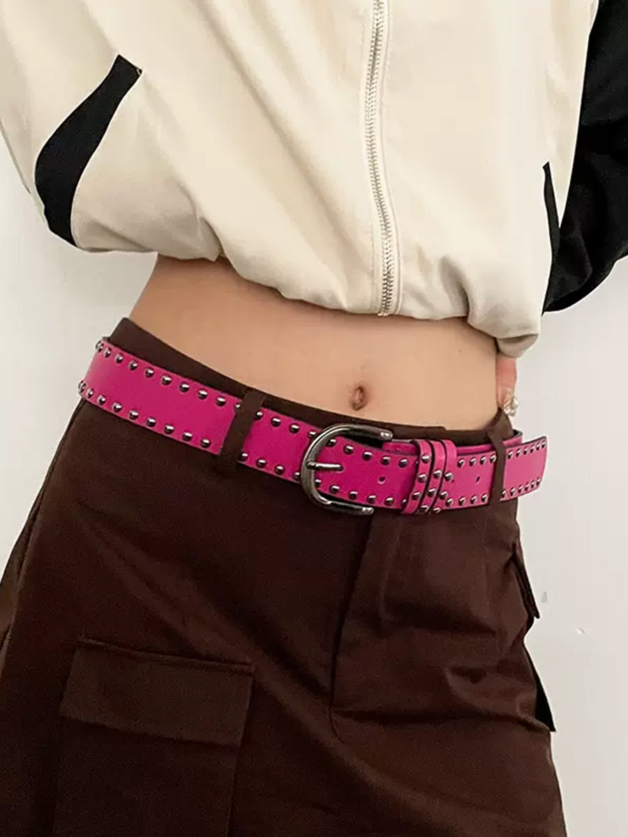 Rivet Pin Buckle Belt