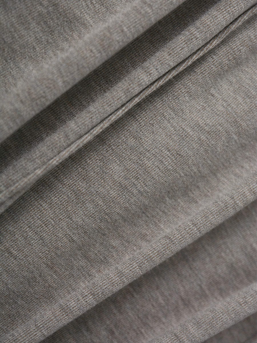 Grey Knitted Midi Dress