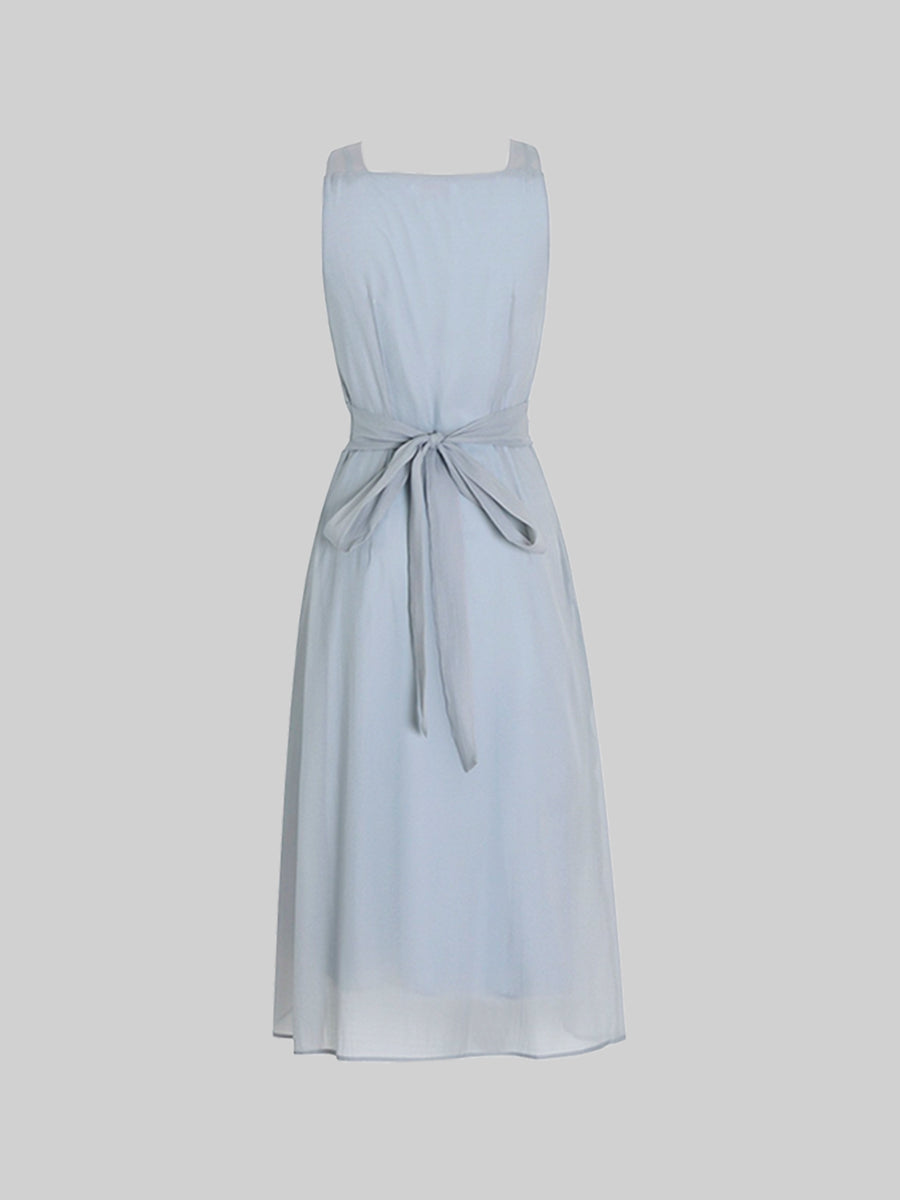 Chiffon Hanging Neck Camisole Dress