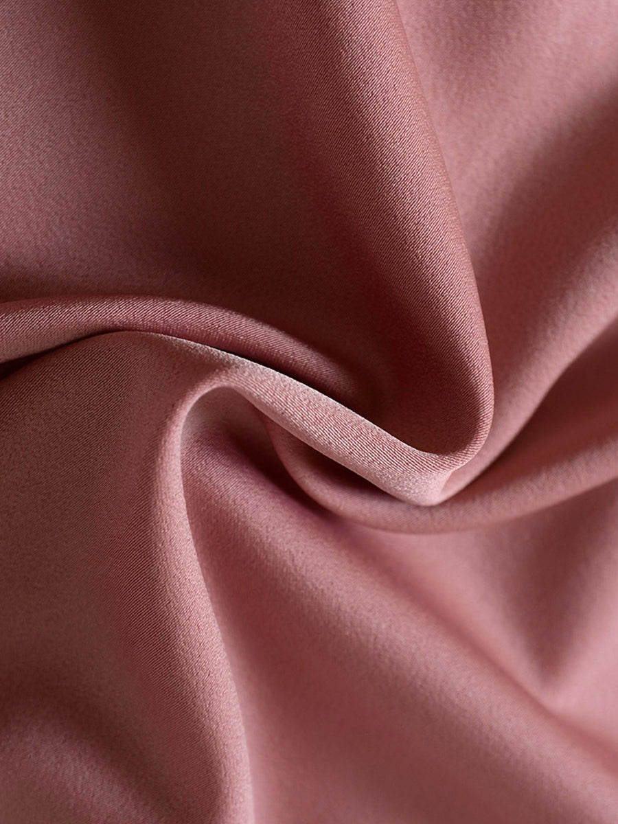 Gentle Satin Halter Midi Dress