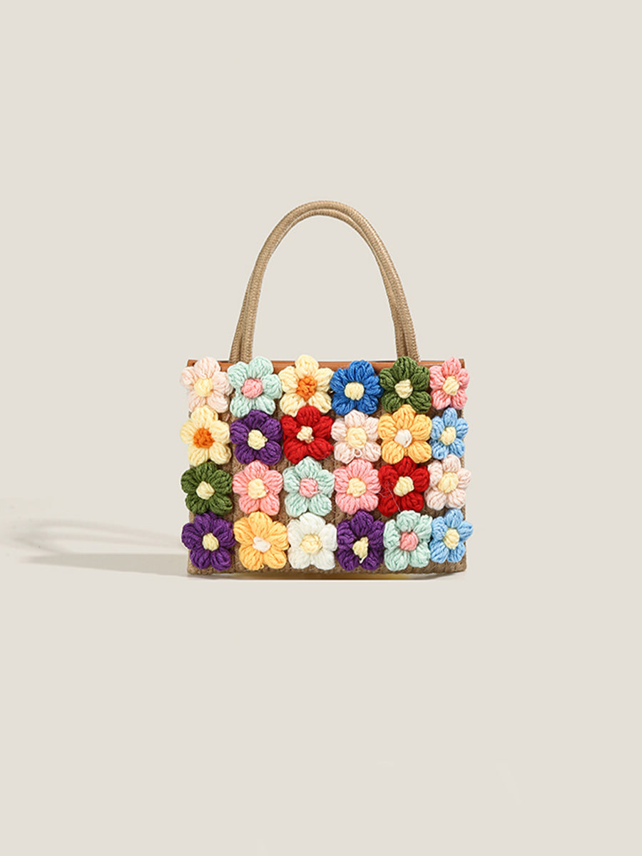 Woven Flower Bag
