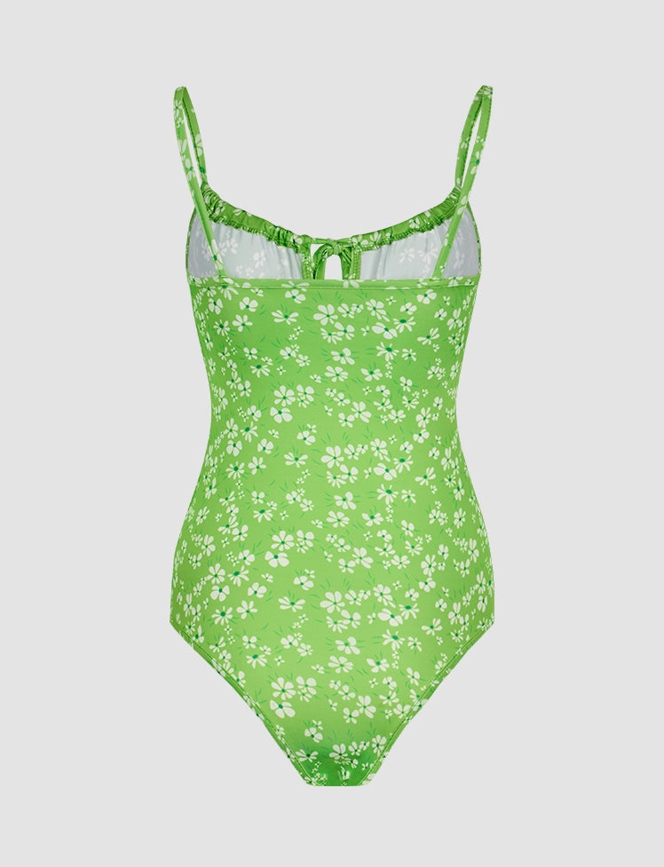 Floral Daisy One-piece Swimwear