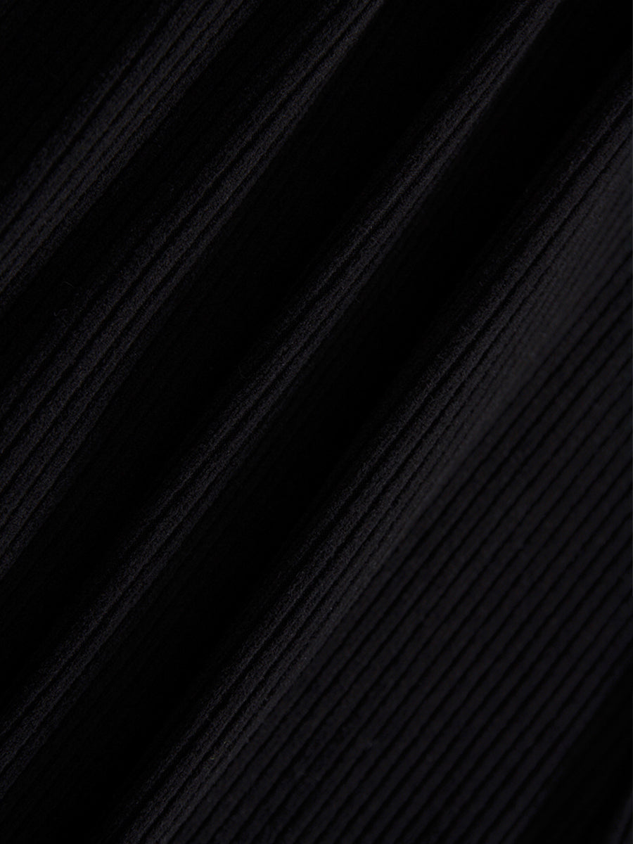 Knitted Irregular Bow Dress