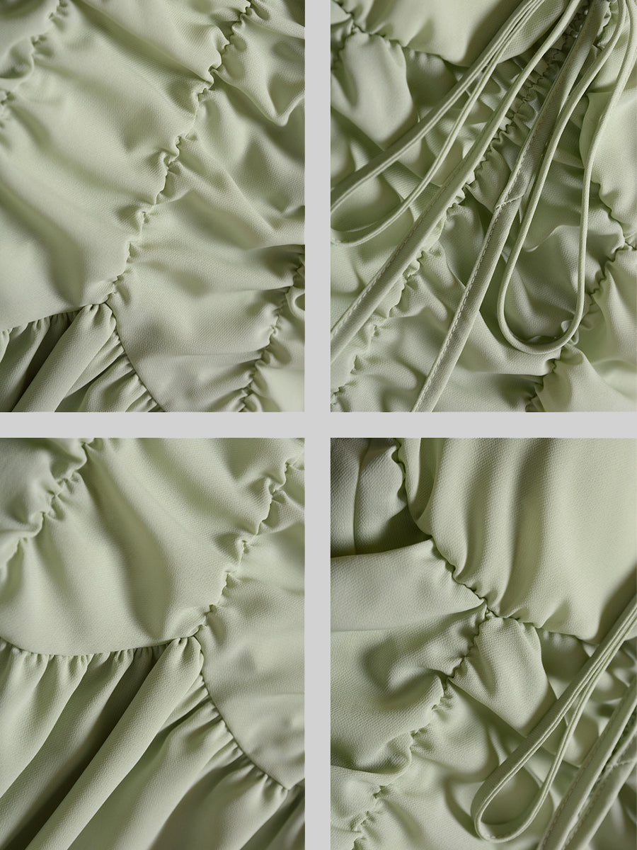 Elf Irregular Green Dress