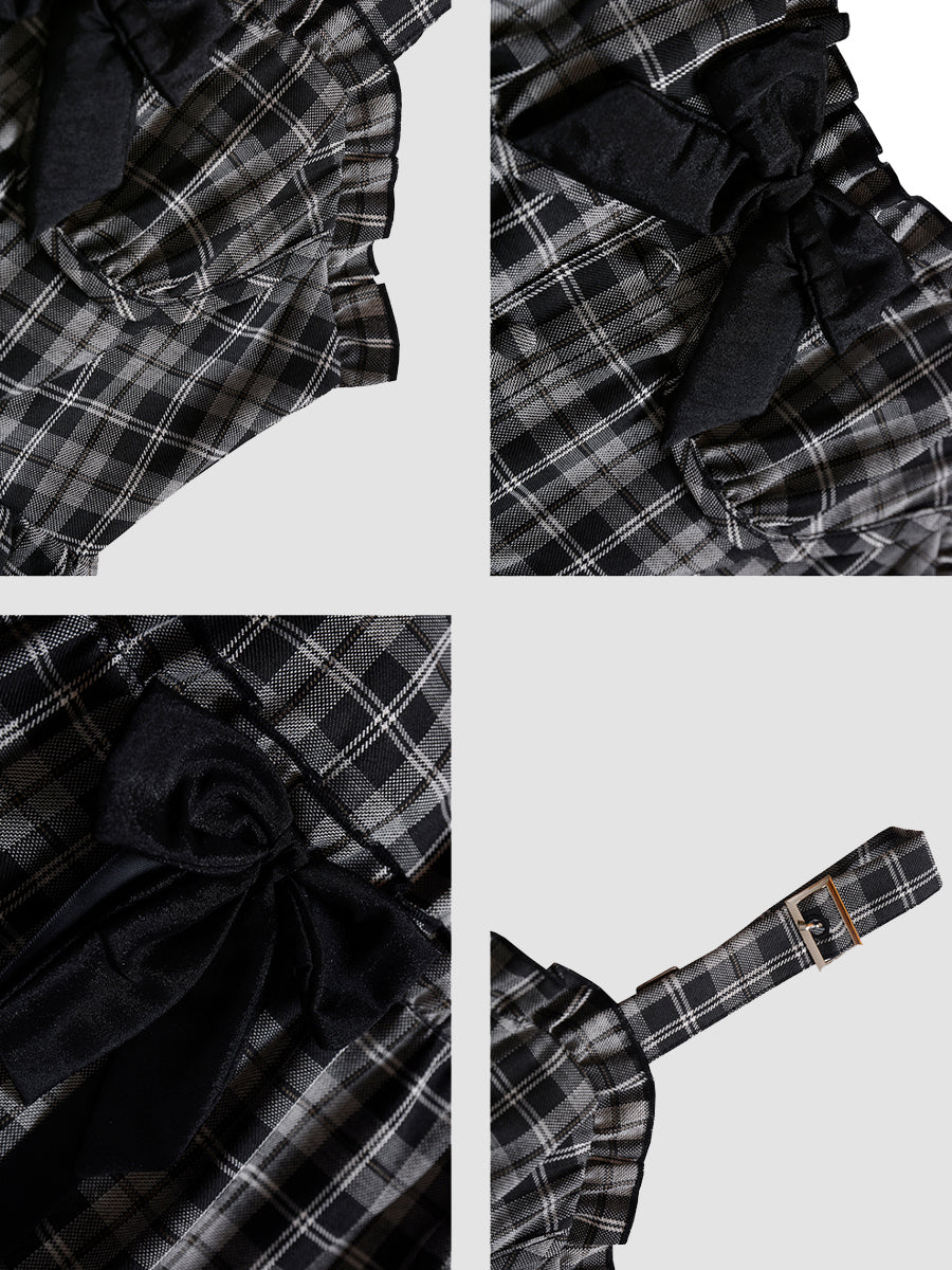 Black And White Checkered Dress