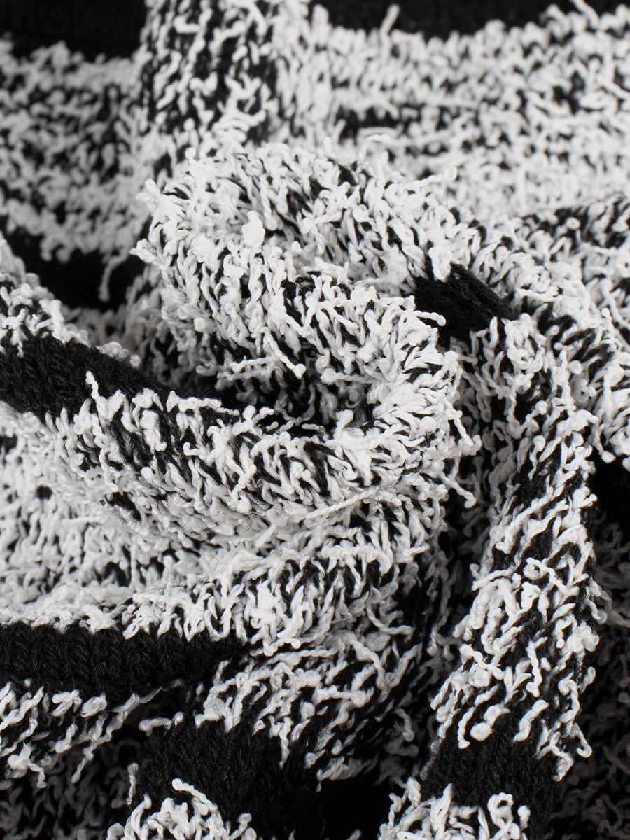 Vintage Wool Striped Slim Skirt