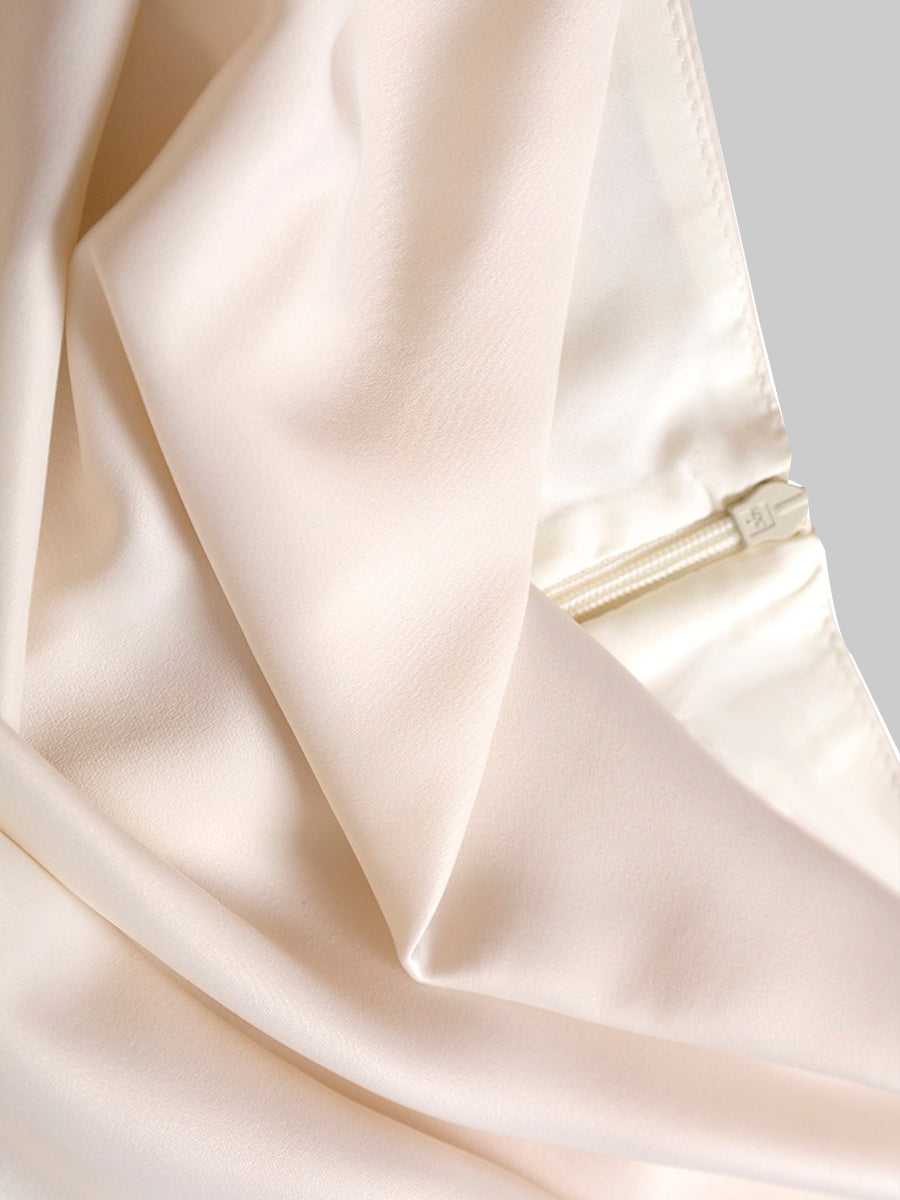 Satin Irregular Camisole Dress