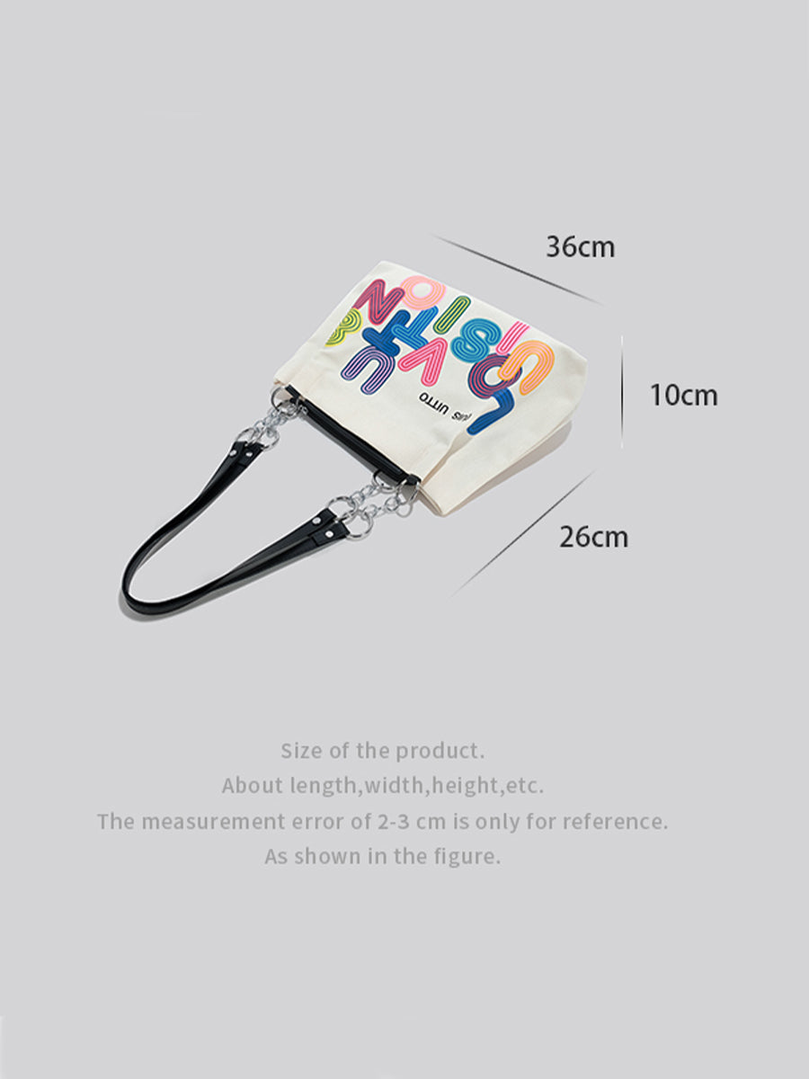 Large Capacity Letter Tote Bag