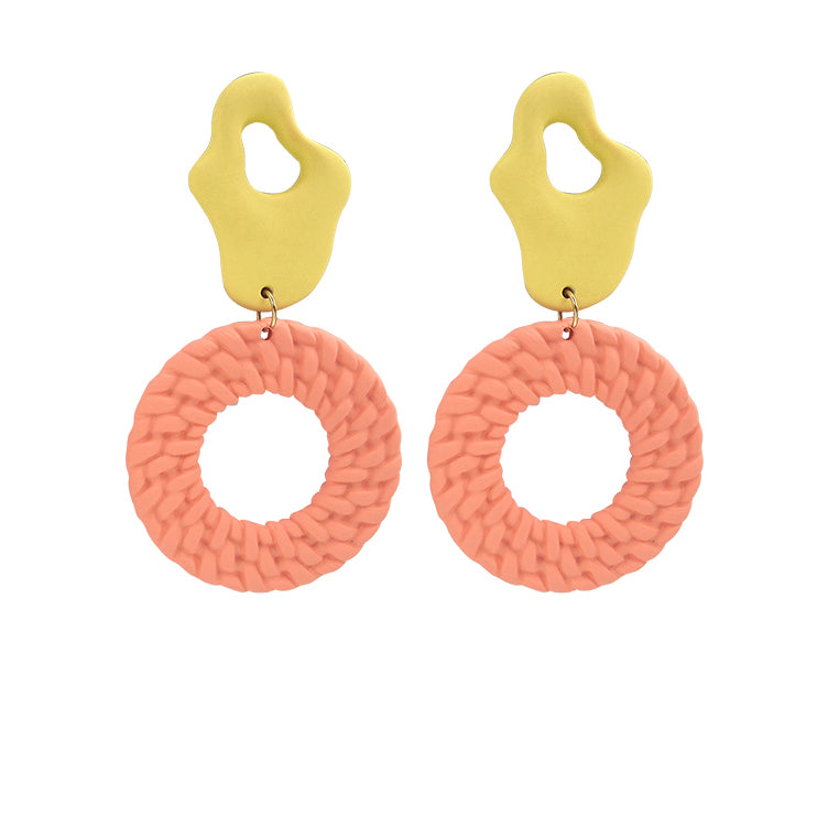 Cute Circle Color Earrings