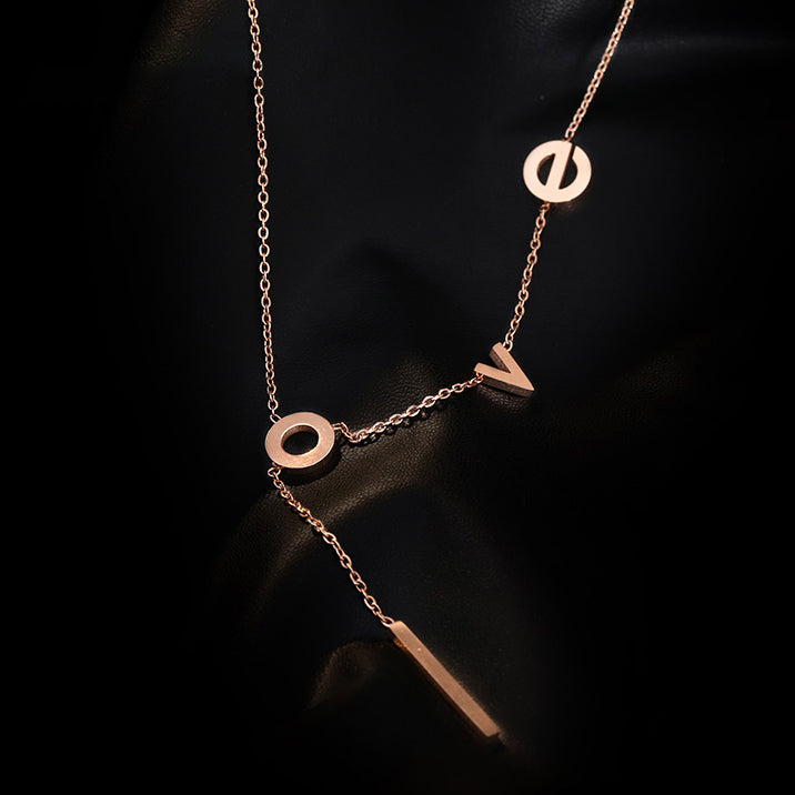LOVE Gold Necklace