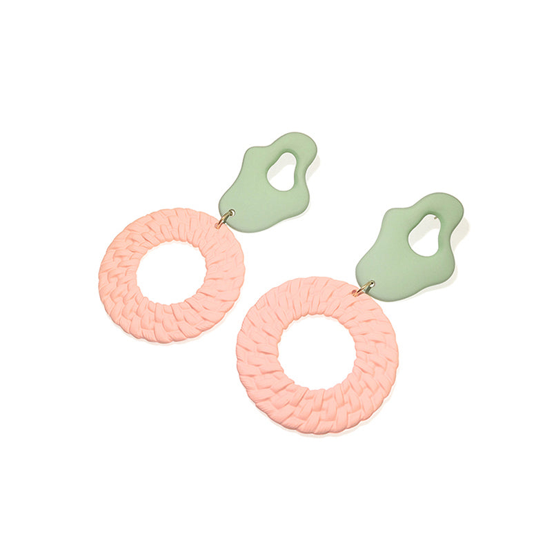 Cute Circle Color Earrings