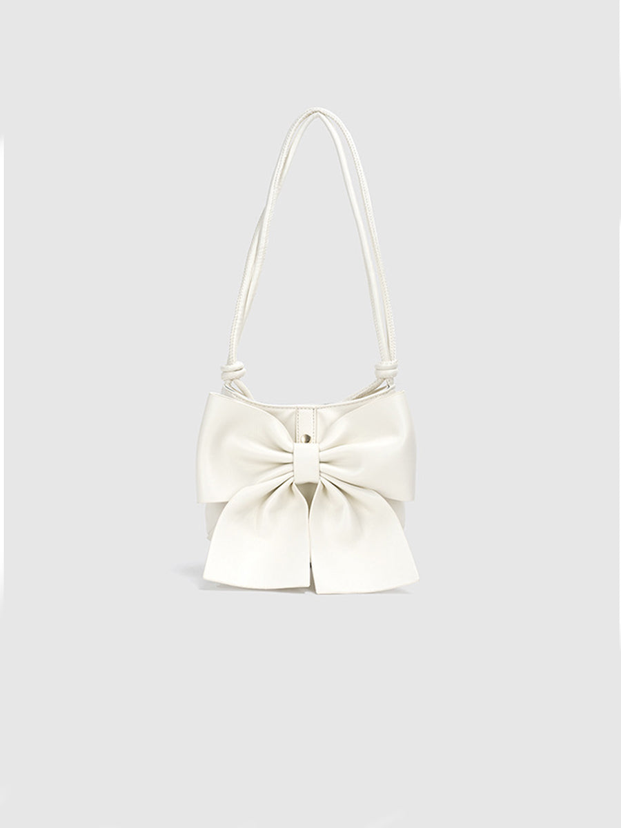 Leather Bow Bag