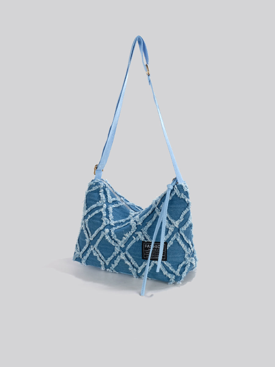 Geometric Tricolor Multifunctional Bag