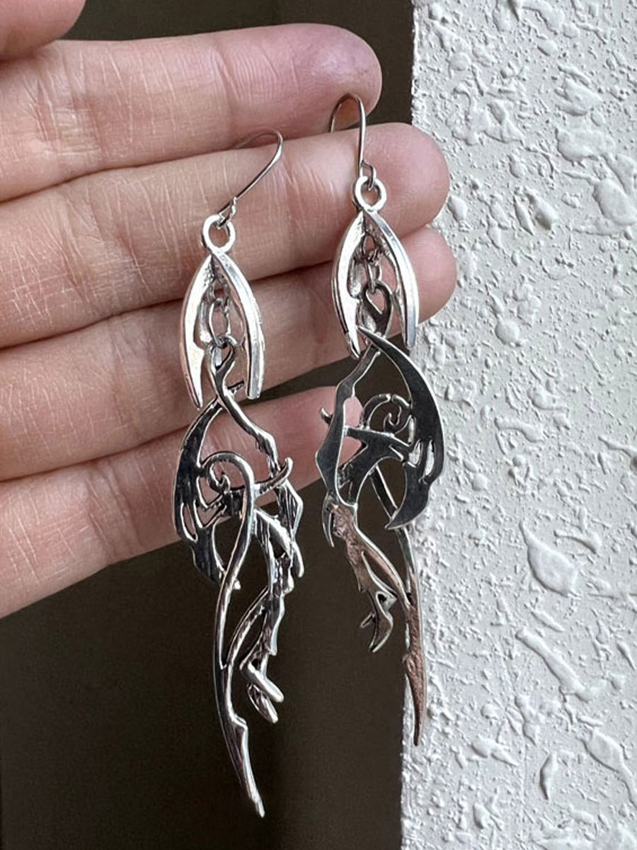 Irregular Star and Moon Earring