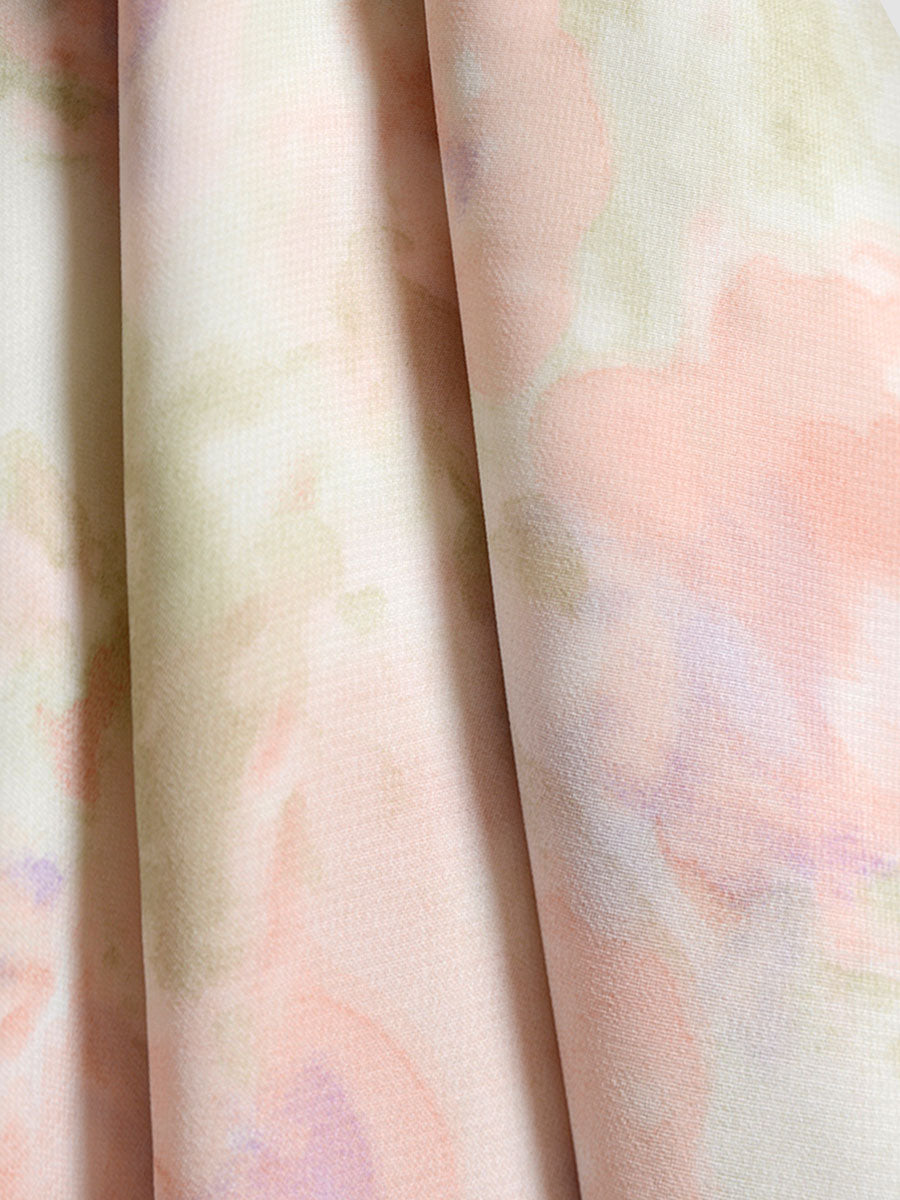 Summer Irregular Floral Chiffon Dress