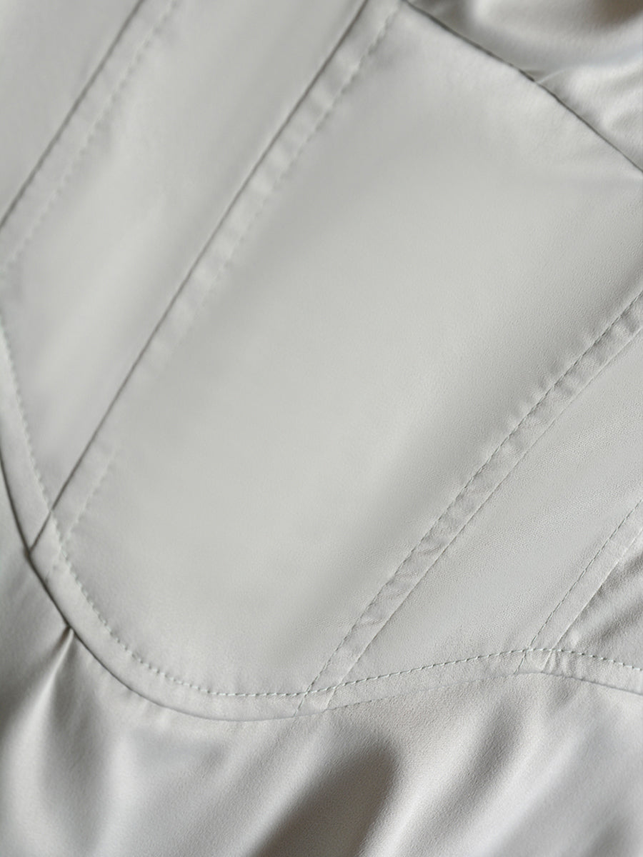 Satin Irregular Camisole Dress