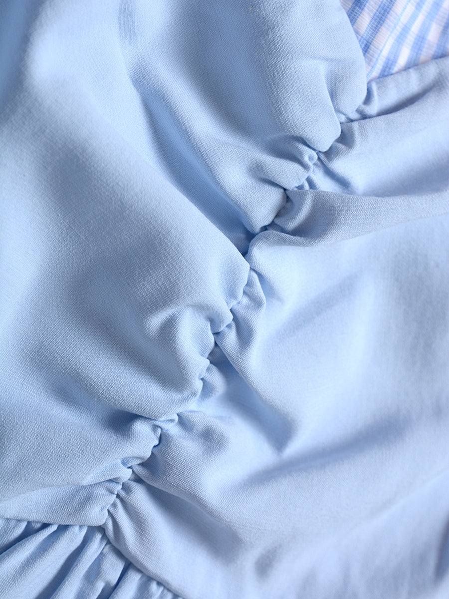 Tie Bow Sky Blue Dress
