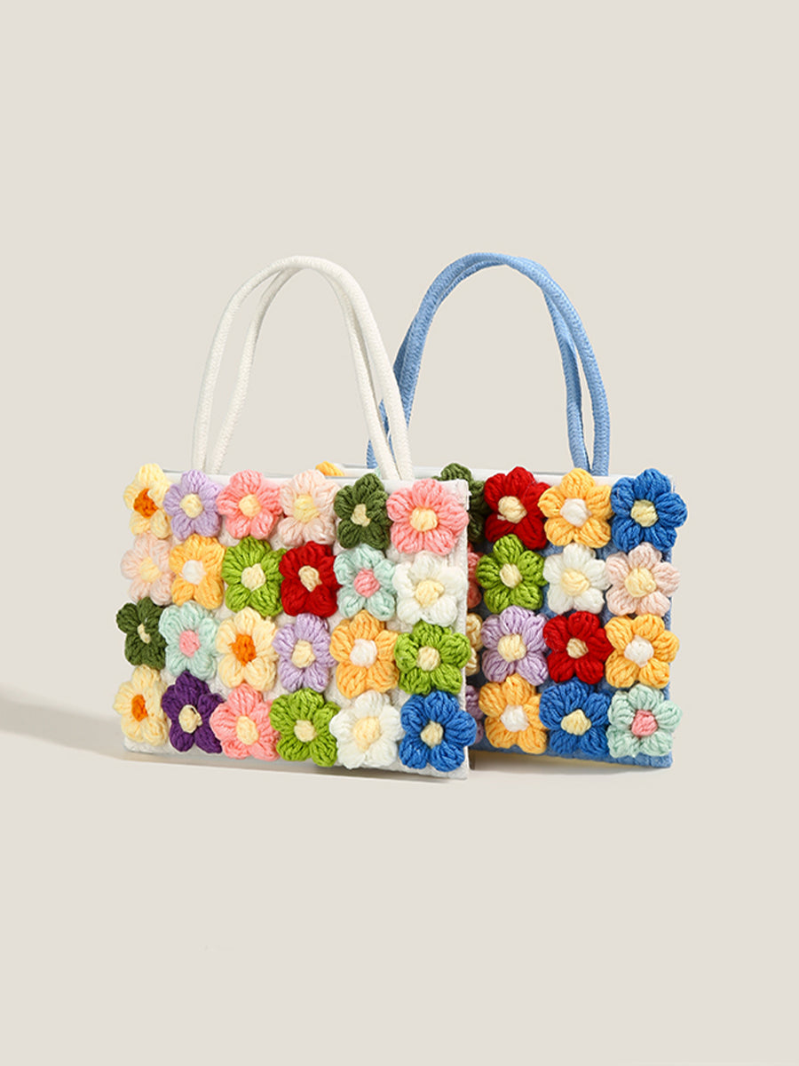 Woven Flower Bag