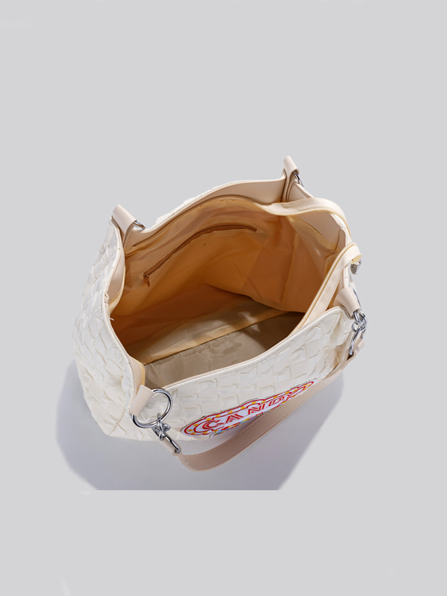Large Capacity Embroidered Tote Bag
