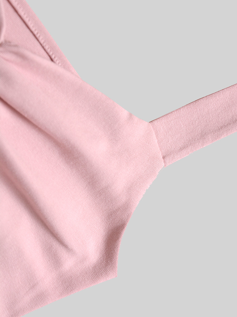 Pink Knit Pleated Dress