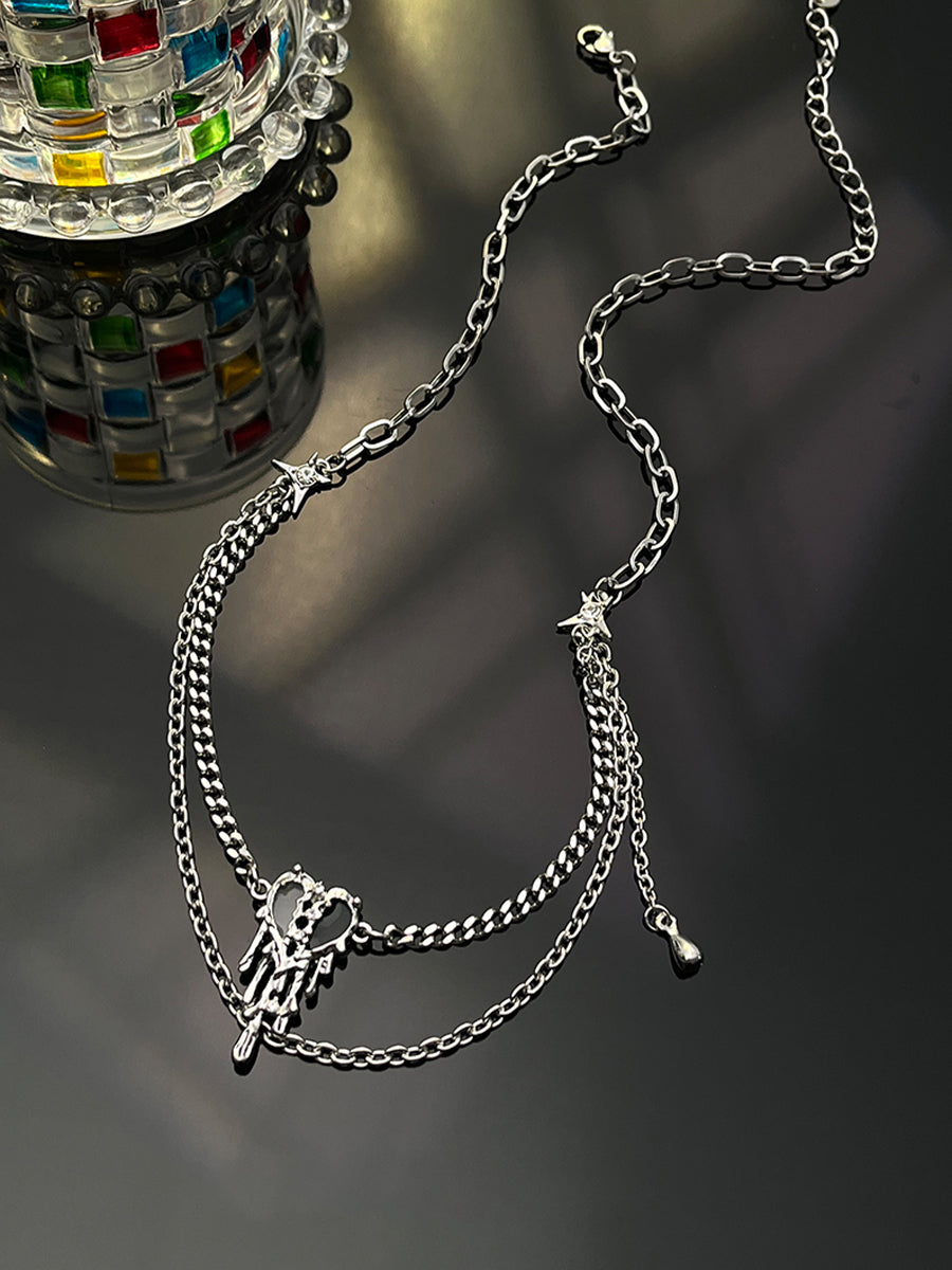 Baroque Love Double Necklace