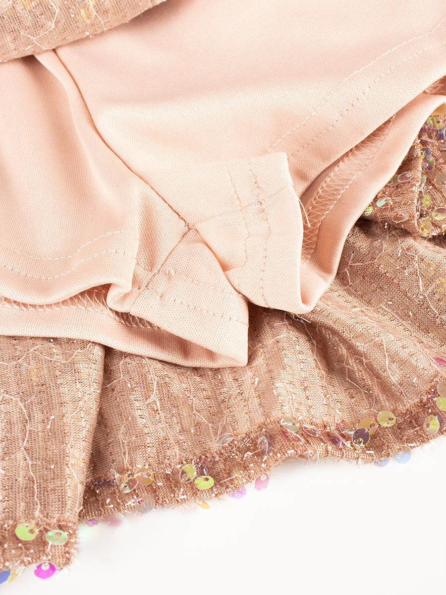 Champagne Sequin Camisole Dress