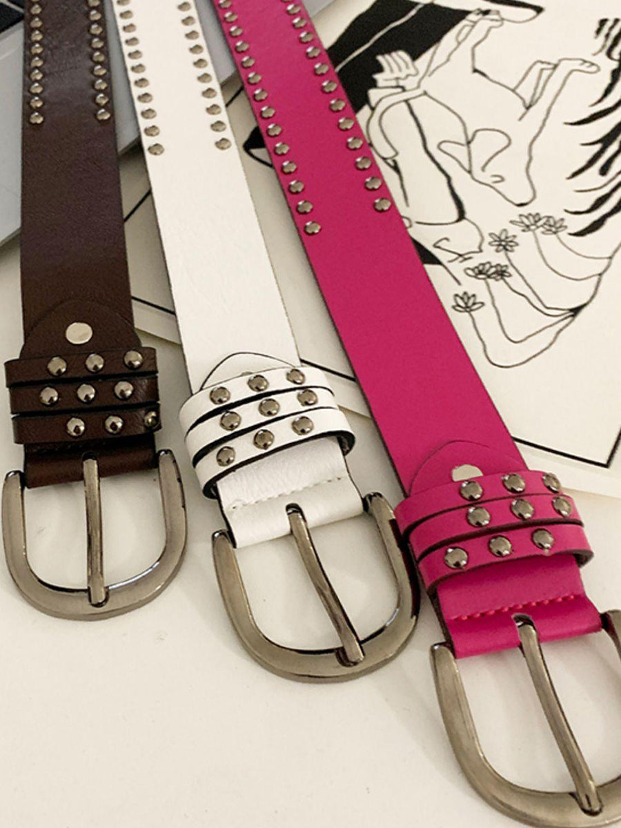 Rivet Pin Buckle Belt