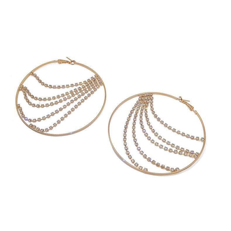 Tassel Circle Earrings