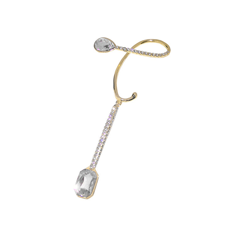 Single Gem Tassel Ear Hook