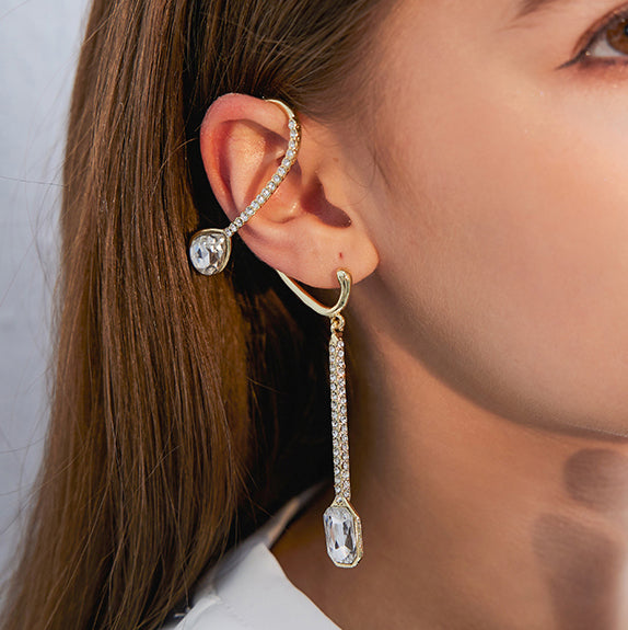 Single Gem Tassel Ear Hook