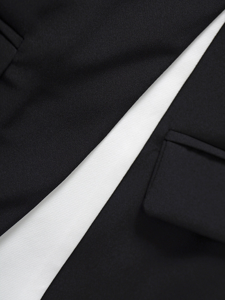 Irregular Long Sleeve Blazer Coat